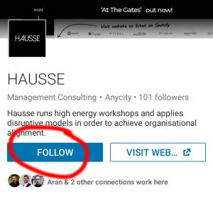Hausse Linkedin Follow - How to become CEO in 5 easy steps